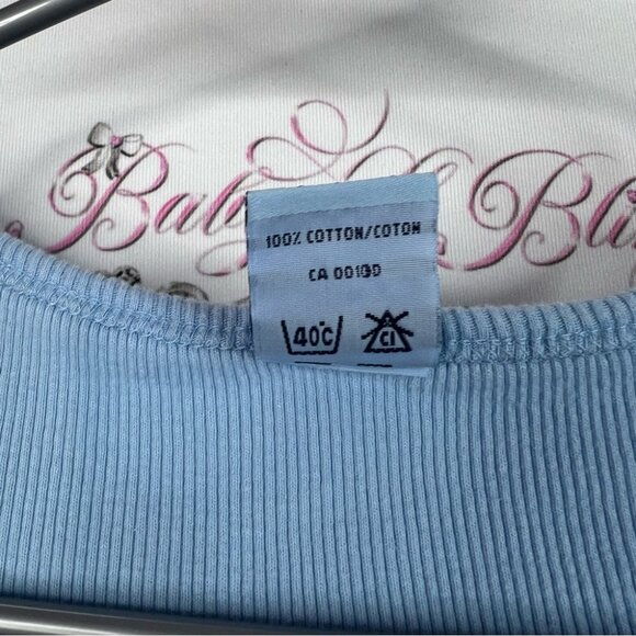 Request tank top high heels lingerie doll Chic Light Blue Graphic Tank Top y2k - Picture 7 of 8